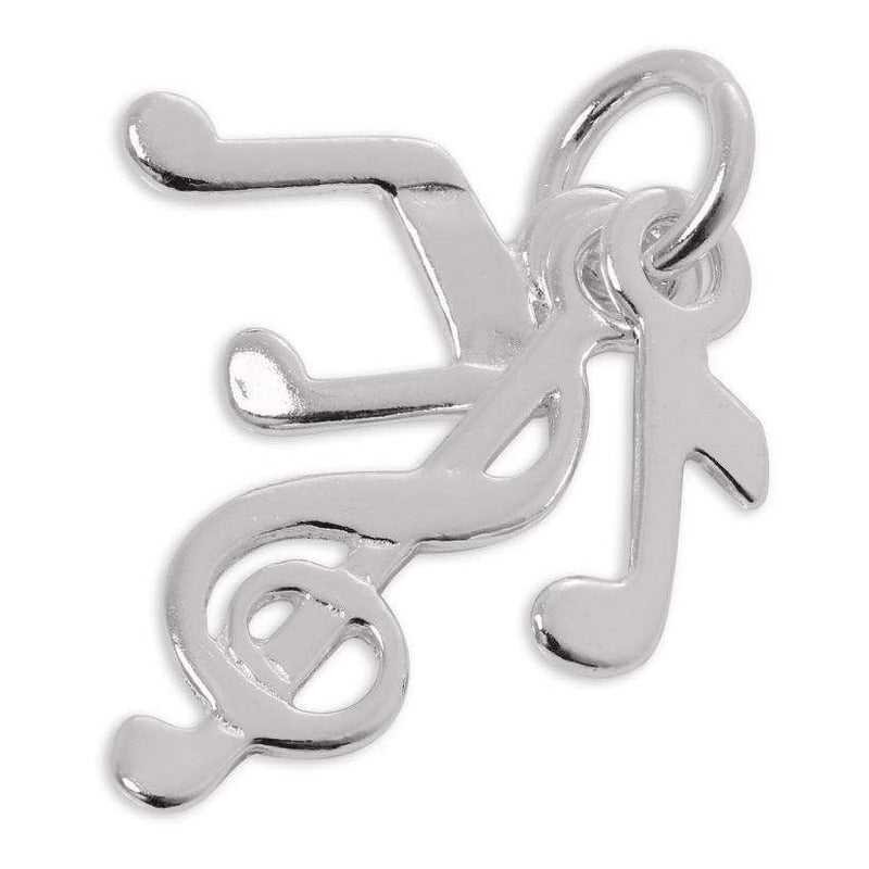 Pingente Prata 925 Notas Musicais - Exclusivo
