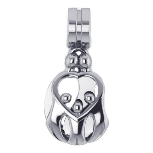 Berloque Família Prata 925 Pais 3 Filhos(as) - Exclusivo