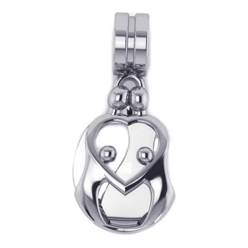 Berloque Família Prata 925 Pais 2 Filhos(as) - Exclusivo