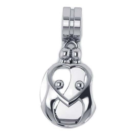 Berloque Família Prata 925 Pais 2 Filhos(as) - Exclusivo