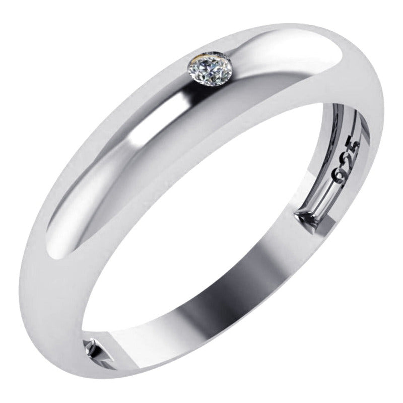 Zirconia Bombe Ring Pure 925 Silver - Exclusive