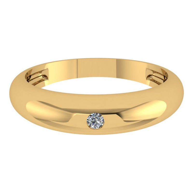 Anel Zircônia Bombe Prata 925 Dourada 18k - Feminina