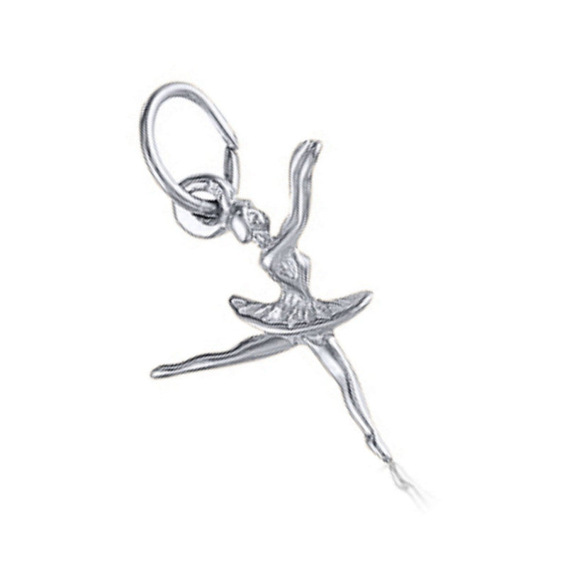 Pingente Pura Prata 925 Bailarina - Exclusivo