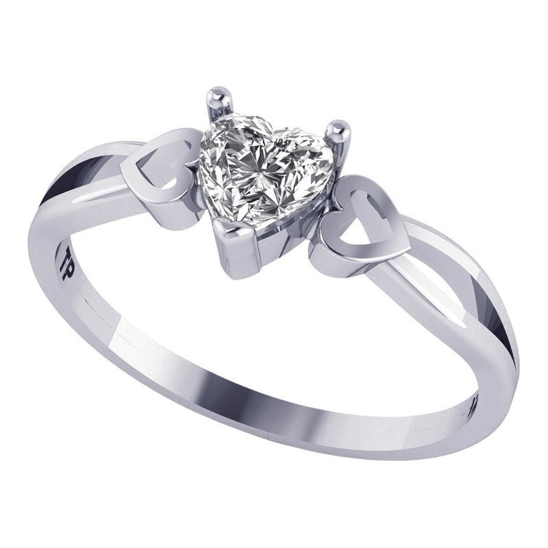 Pure 925 Silver Ring Eternal Heart Zirconia - Exclusive