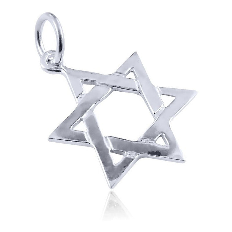 Pingente Pura Prata 925 Estrela De David - Exclusivo