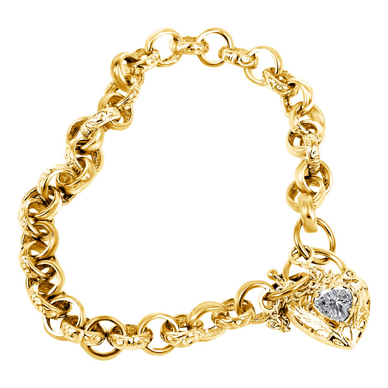 Pulseira Prata 925 Dourada 18k Elo Português - Exclusiva