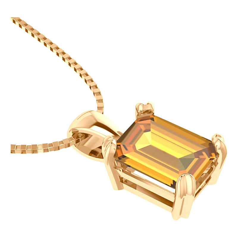 Kit Anel E Colar Vintage Prata 925 Dourada 18k - Citrino
