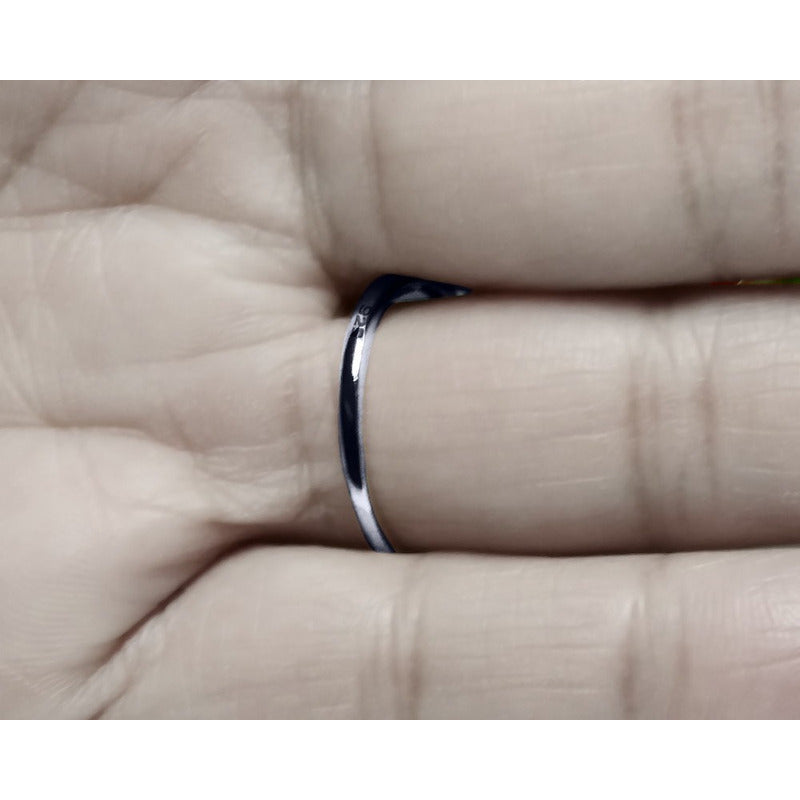 Anillo solitario de topacio azul en plata pura 925 - Mujer