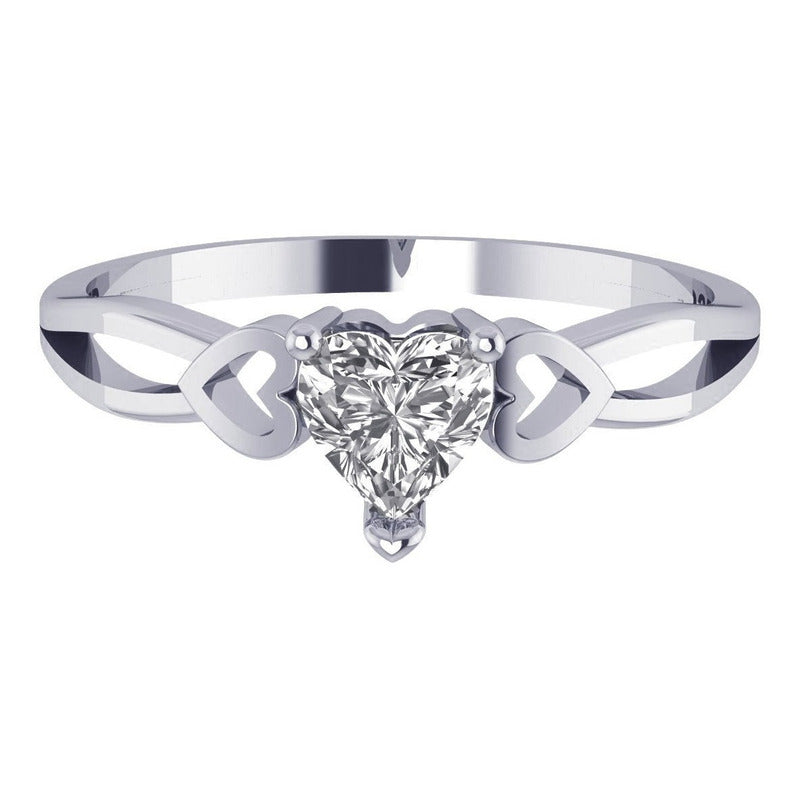 Pure 925 Silver Ring Eternal Heart Zirconia - Exclusive