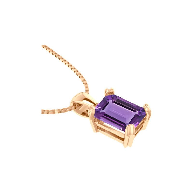 Kit Anel E Colar Vintage Prata 925 Dourada 18k - Ametista