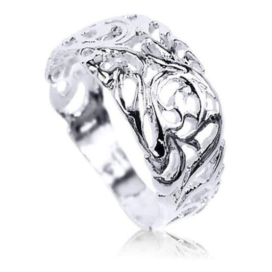 Anel Bombê Filigrana Prata 925 - Exclusivo