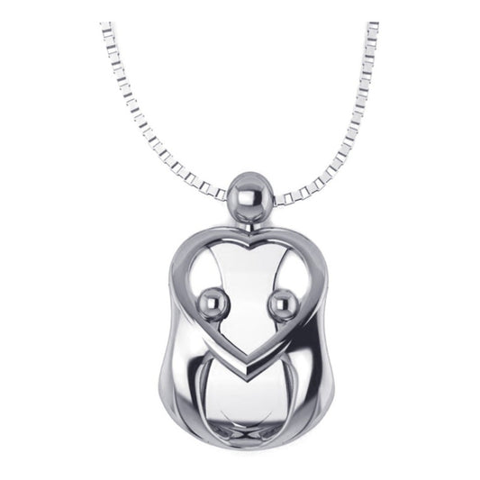 Colar Família Mãe E 2 Filhos (as) De Prata 925 - Exclusivo