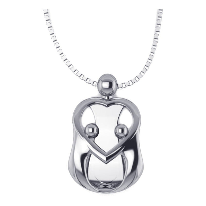 Colar Prata 925 Família Mãe 1,2,3 Ou 4 Crianças Exclusivo