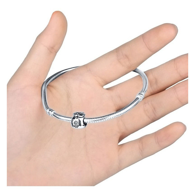 Charm Berloque Prata 925 Saco De Dinheiro - Exclusivo