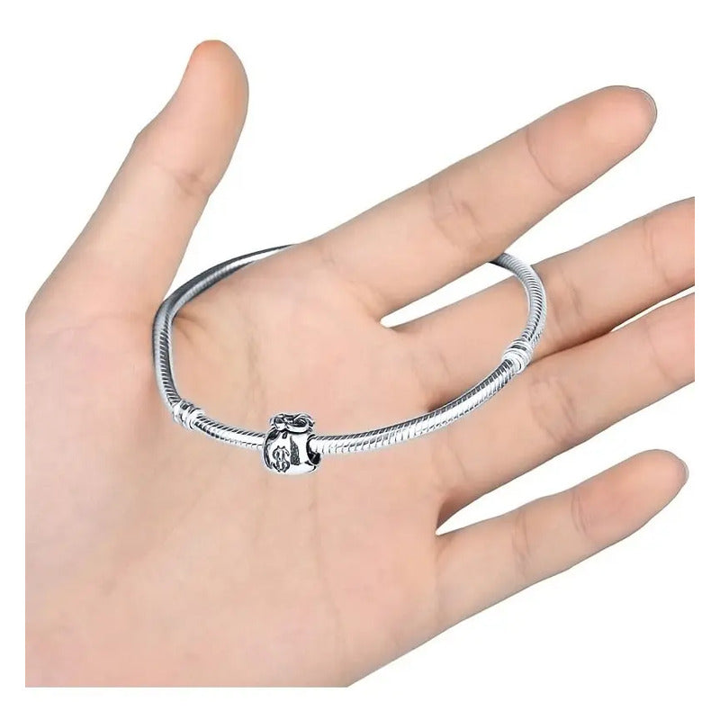Charm Berloque Prata 925 Saco De Dinheiro - Exclusivo Prata