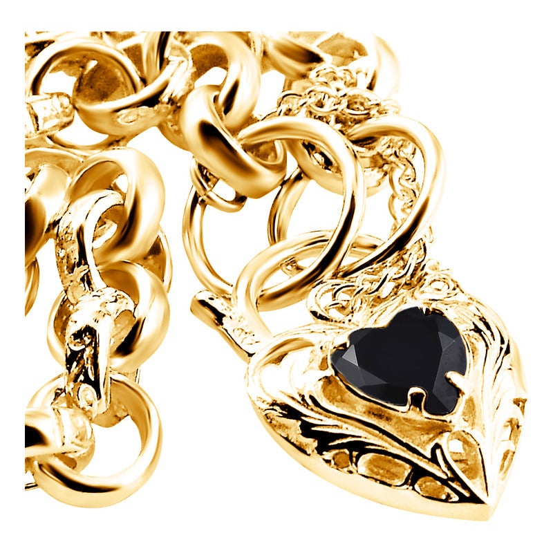 Pulseira Prata 925 Dourada 18k Elo Português - Exclusiva