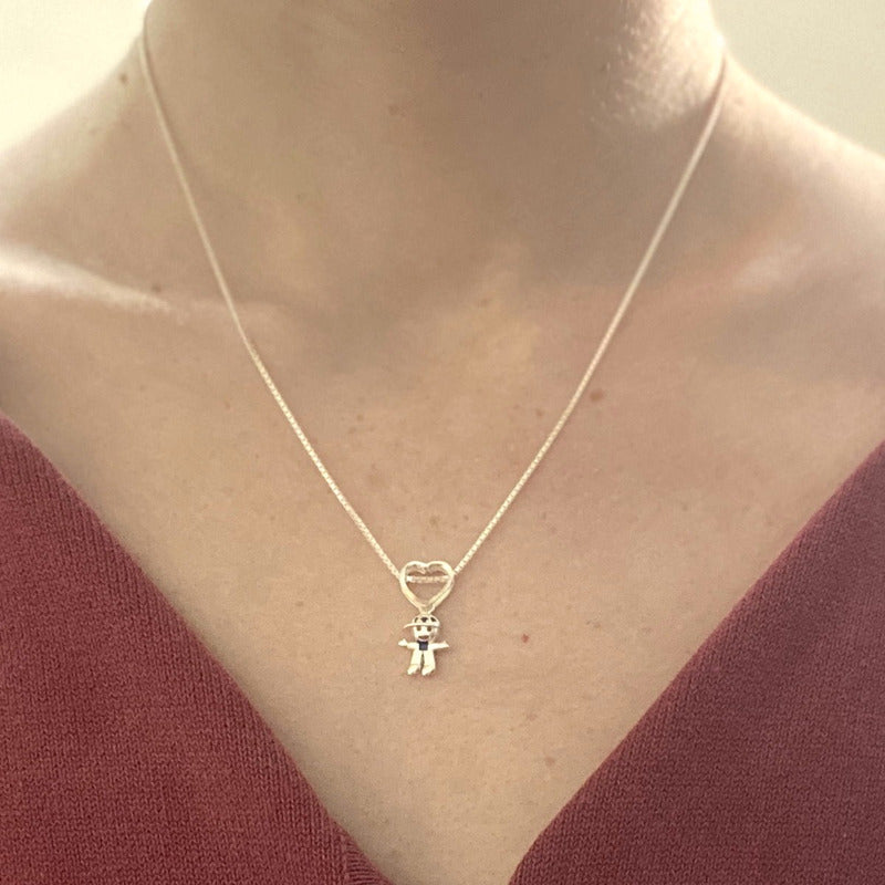 Colar Canga Feminino Prata 925 - 1 Boy