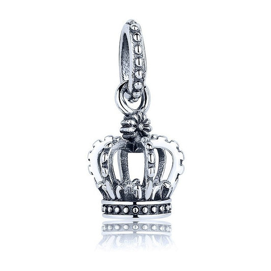 Berloque Coroa Pura Prata 925 -  Exclusivo