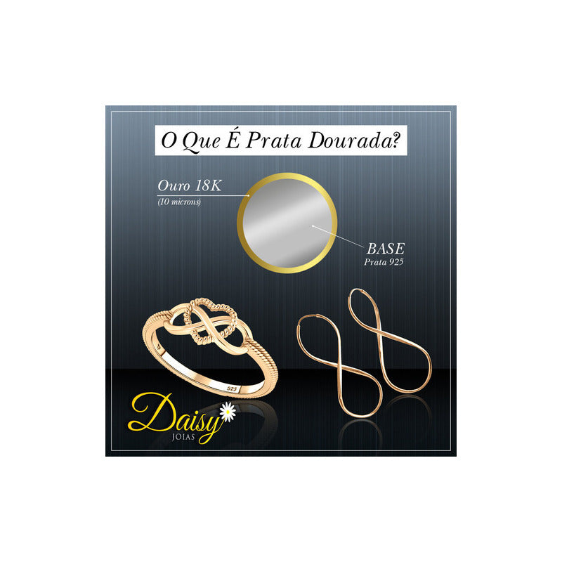 Anel Claddagh Clássico Prata 925 Dourada 18k- Unissex