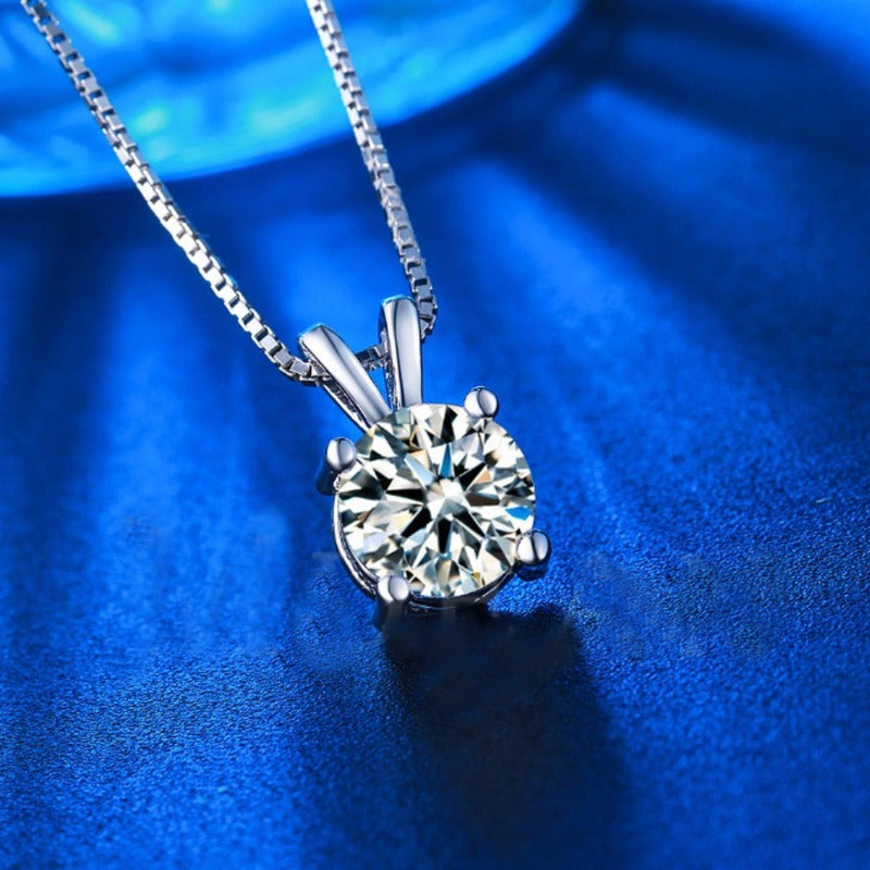 Colar Ponto De Luz Prata 925 Zirconia