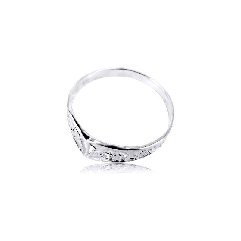 Anel Chevron Pura Prata 925 Filigrana - Exclusivo