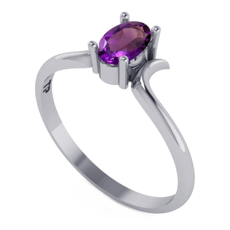 Roma Amethyst Ring Pure 925 Silver - Exclusive - Buy Jewelry Direct From The Factory And Save Money