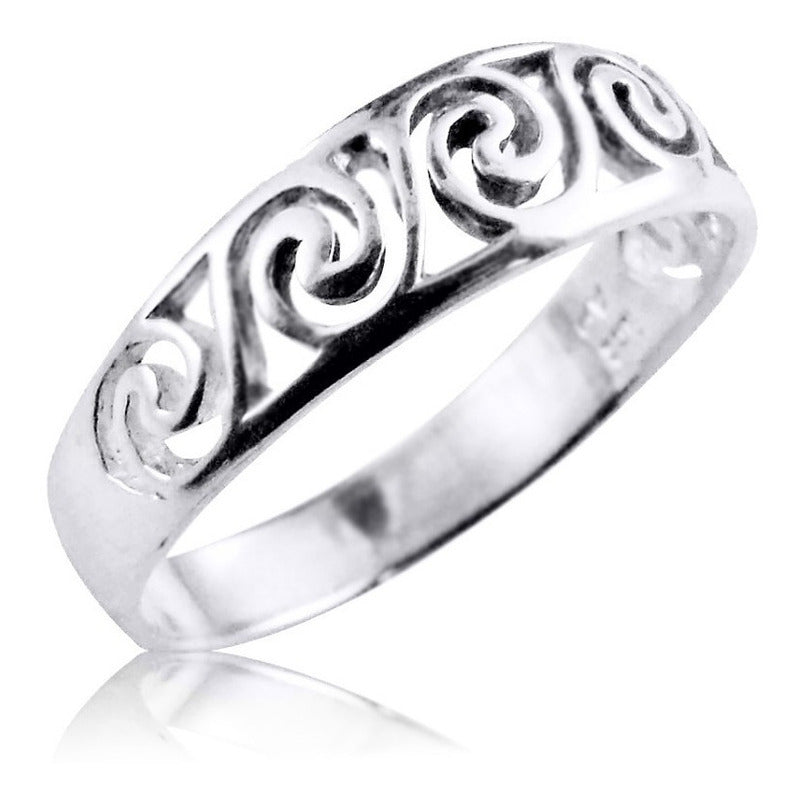 Celtic Swirl Ring Pure 925 Silver - Exclusive