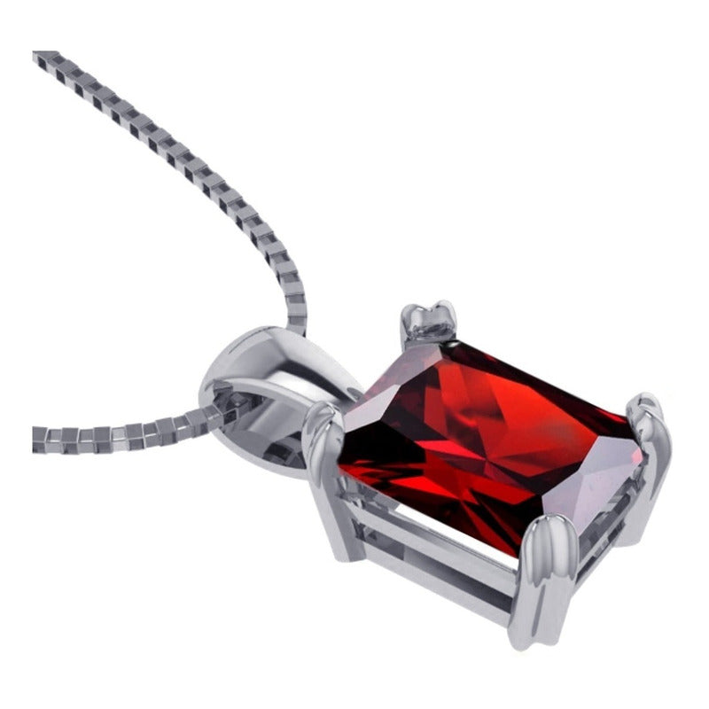 Colar Prata 925 Granada Retangular - Corrente Veneziana