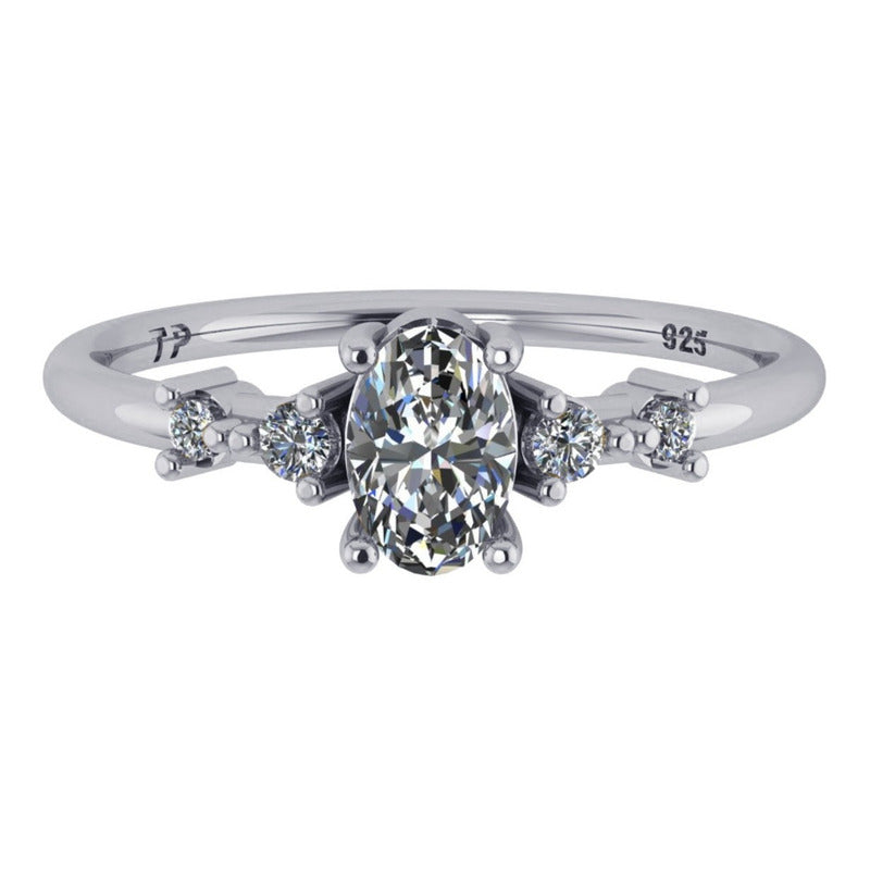 Anel London Zirconia Pura Prata 925 - Exclusivo