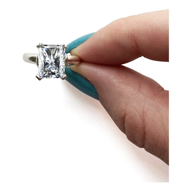 Anel Zirconia Pura Prata 925 Vintage - Exclusivo