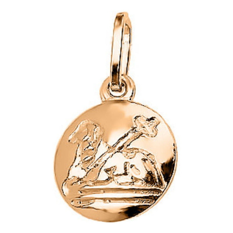 Bracelete Rígido Prata 925 Dourado 18k - Agnus Dei