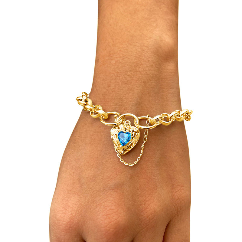 Pulseira Prata 925 Dourada 18k Elo Português - Exclusiva