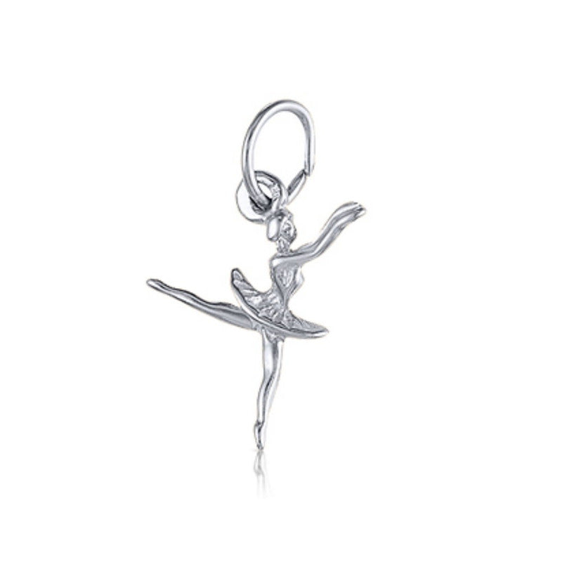 Pingente Pura Prata 925 Bailarina - Exclusivo