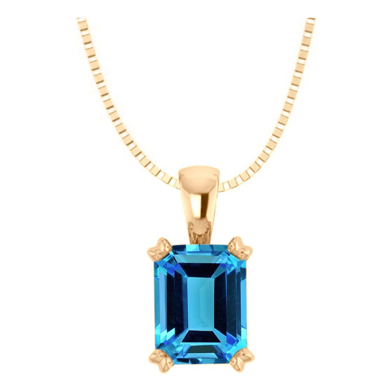 Kit Anel E Colar Vintage Prata 925 Dourada 18k - Topázio