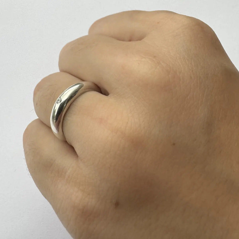 Anel Zirconia Bombe Pura Prata 925 - Exclusivo