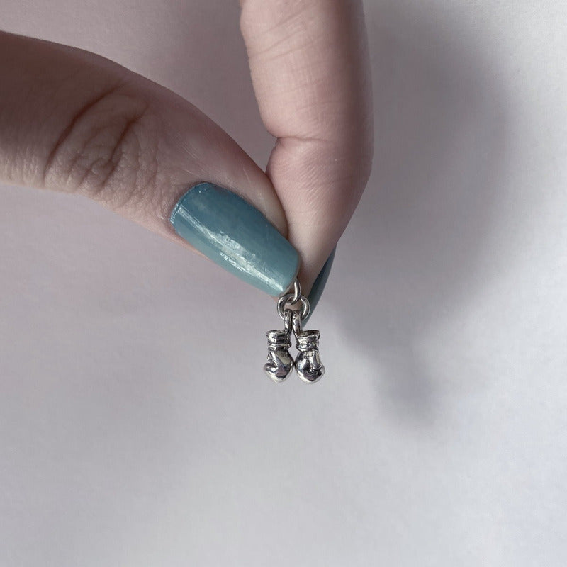 Pingente Pura Prata 925 Par Luva De Boxe - Exclusivo