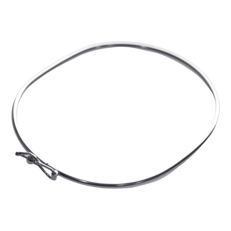 Pulseira Bracelete Rígido Prata 925 - Ideal Para Pingentes