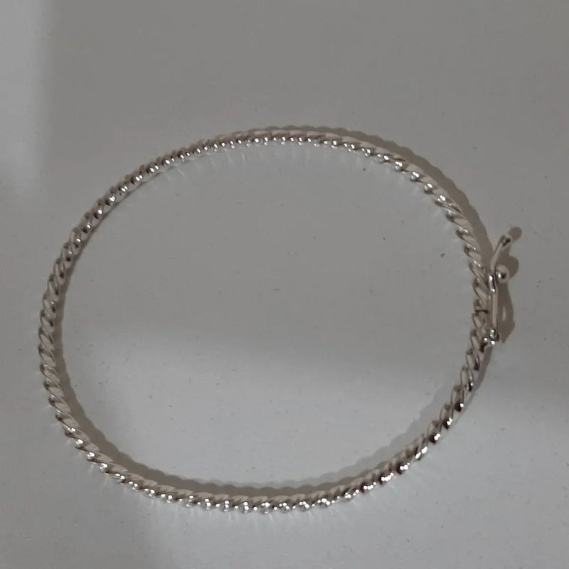 Pulseira Bracelete Infantil Prata 925- Criança Feminino 5 Cm