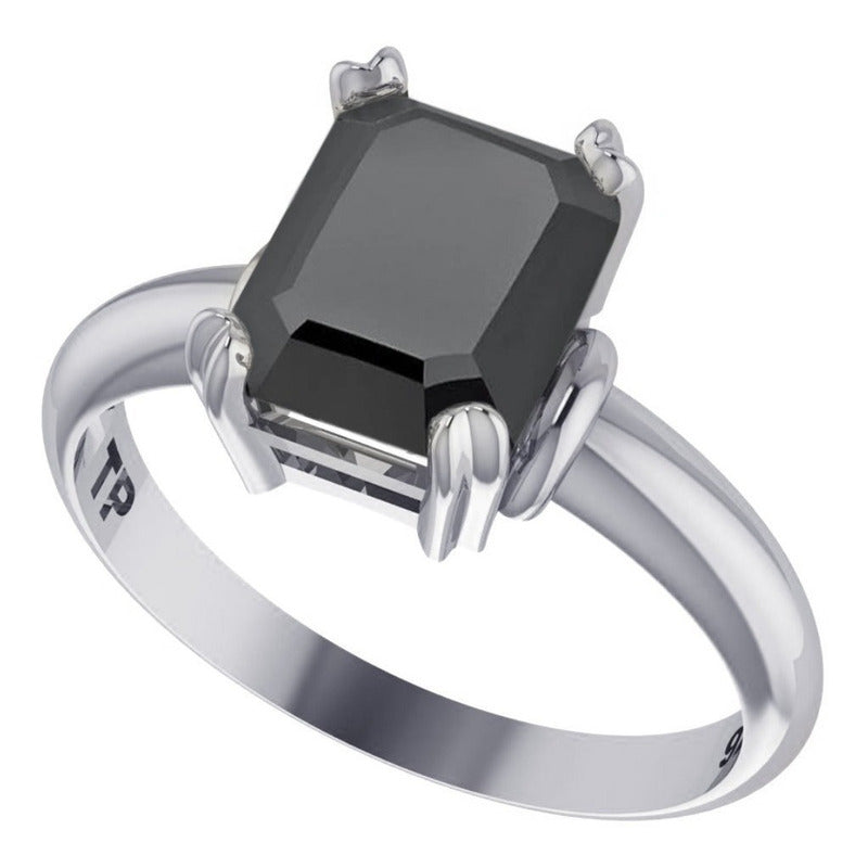 Anel Black Onix Natural De Pura Prata 925 Vintage- Exclusivo - Compre Joias Direto Da Fábrica E Economize Dinheiro