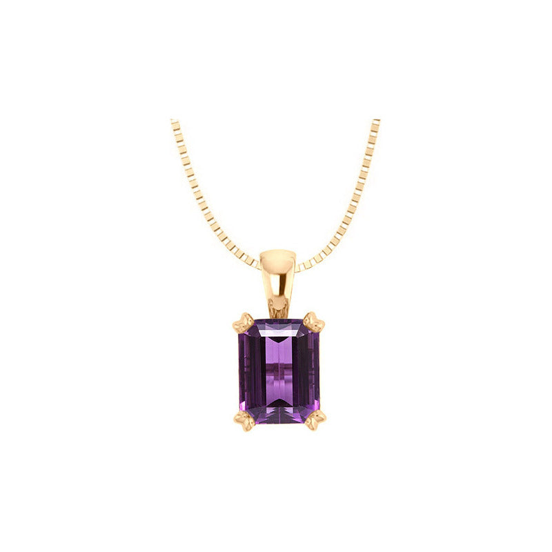 Kit Anel E Colar Vintage Prata 925 Dourada 18k - Ametista