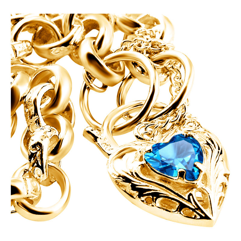 Pulseira Prata 925 Dourada 18k Elo Português - Exclusiva