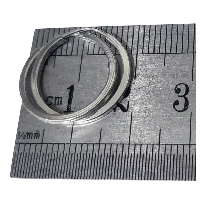 Brinco Argola Pequena De Prata 925 Redonda - 18mm Unissex