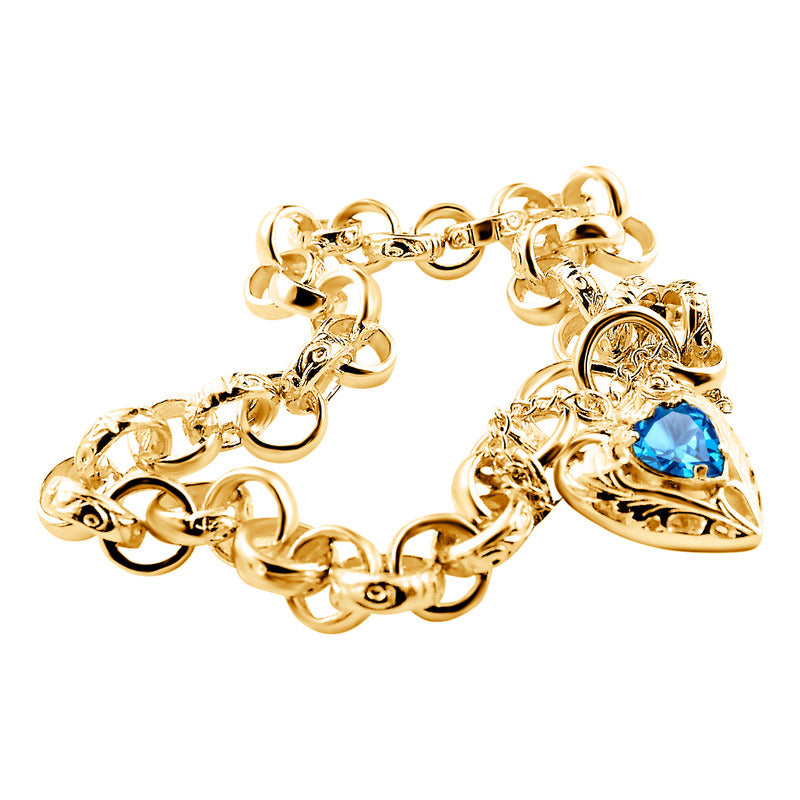 Pulseira Prata 925 Dourada 18k Elo Português - Exclusiva