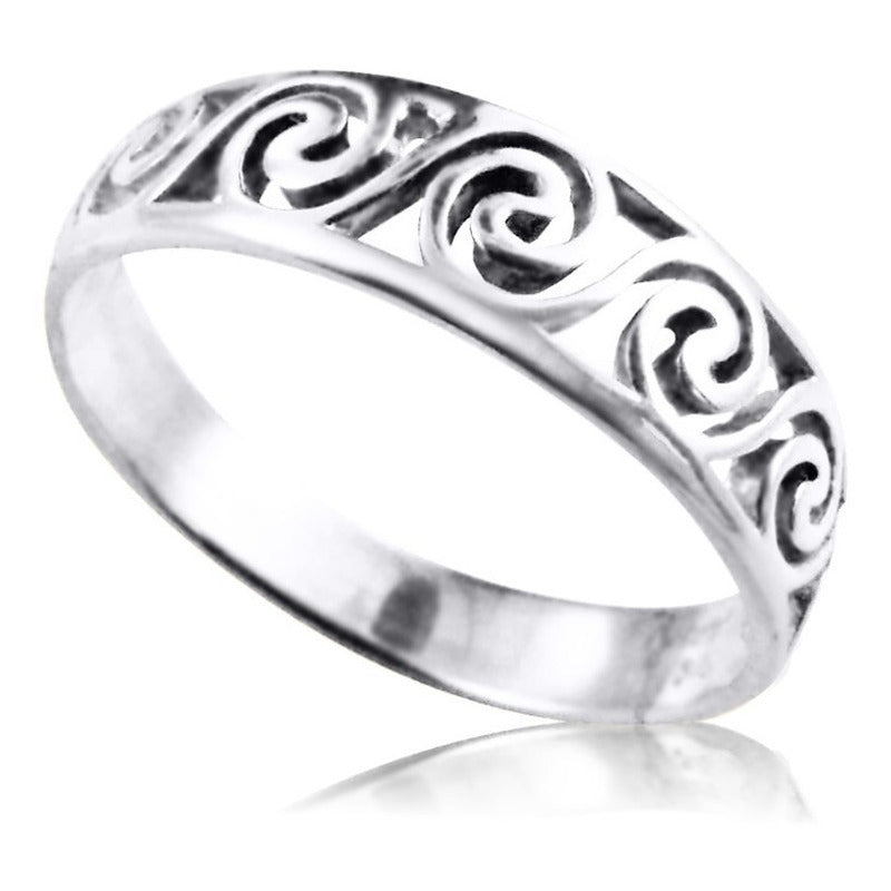 Celtic Swirl Ring Pure 925 Silver - Exclusive