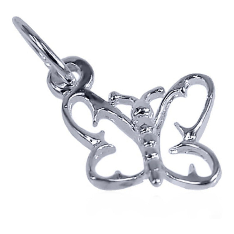 Pingente Pura Prata 925 Borboleta Vazada Pequena - Exclusivo