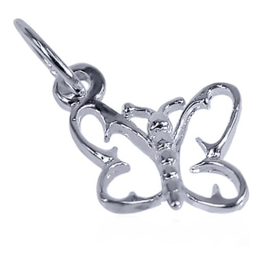 Pingente Pura Prata 925 Borboleta Vazada Pequena - Exclusivo