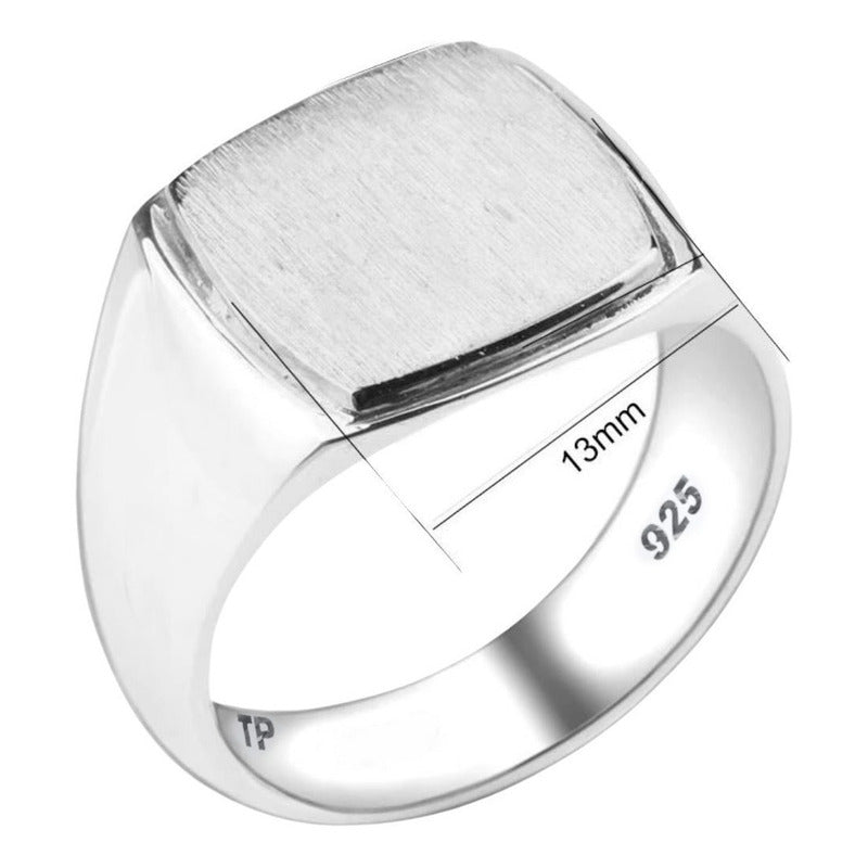 Anel Masculino De Prata 925 Sólido Largo Maciço - Exclusivo