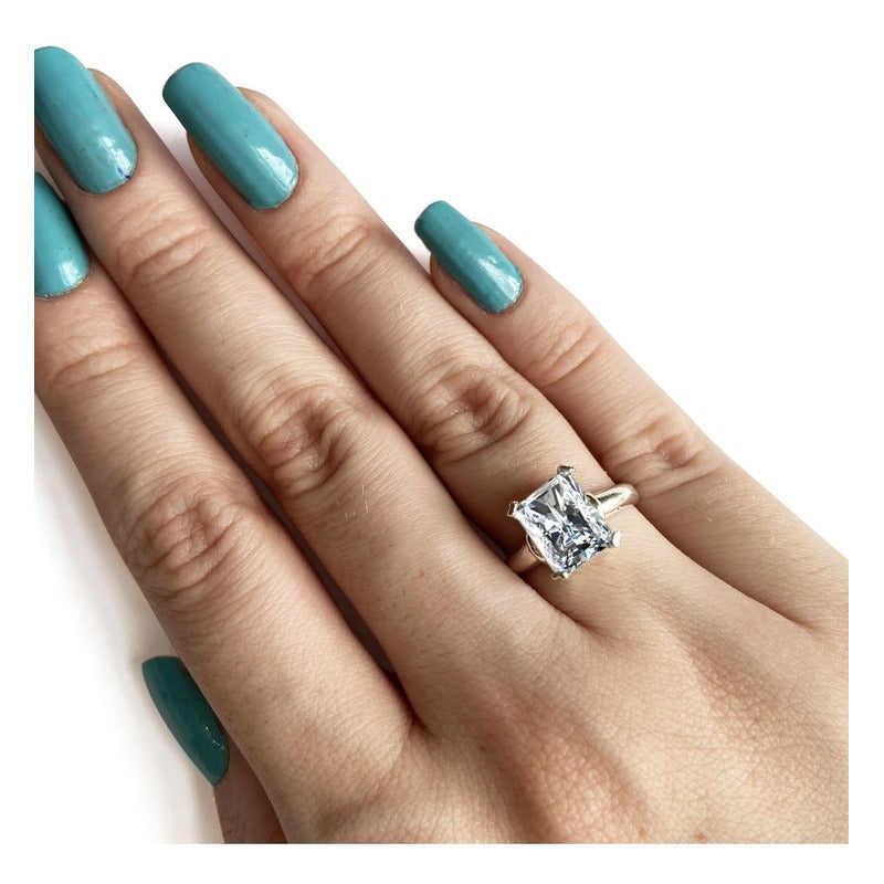 Anel Zirconia Pura Prata 925 Vintage - Exclusivo