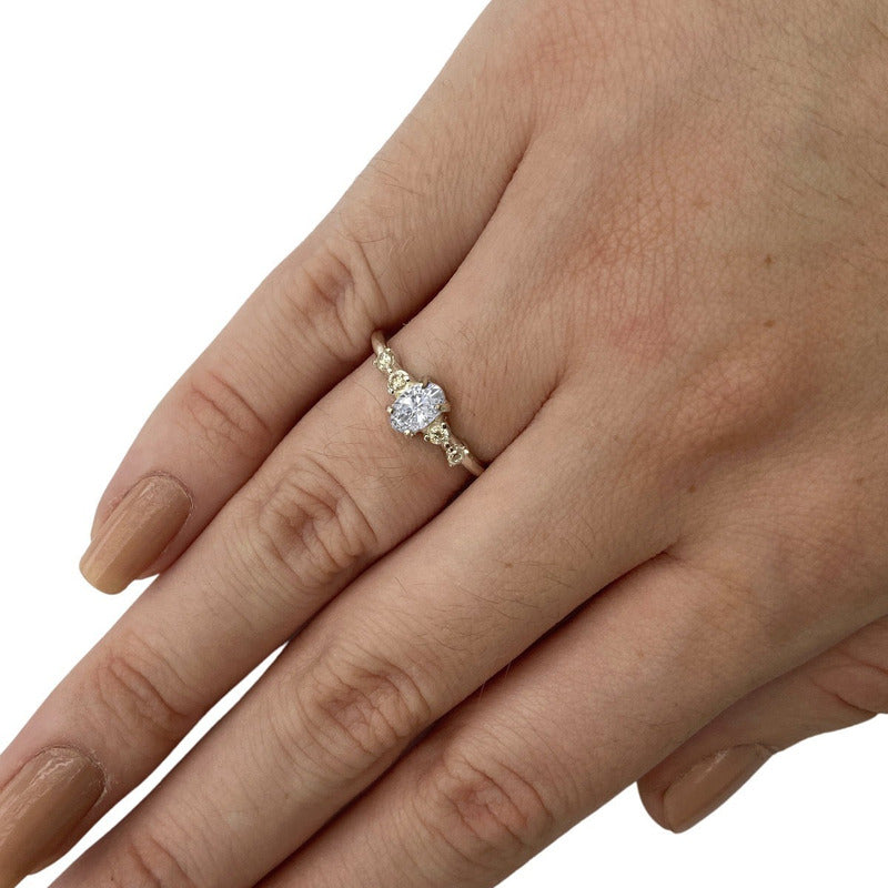 Anel London Zirconia Pura Prata 925 - Exclusivo