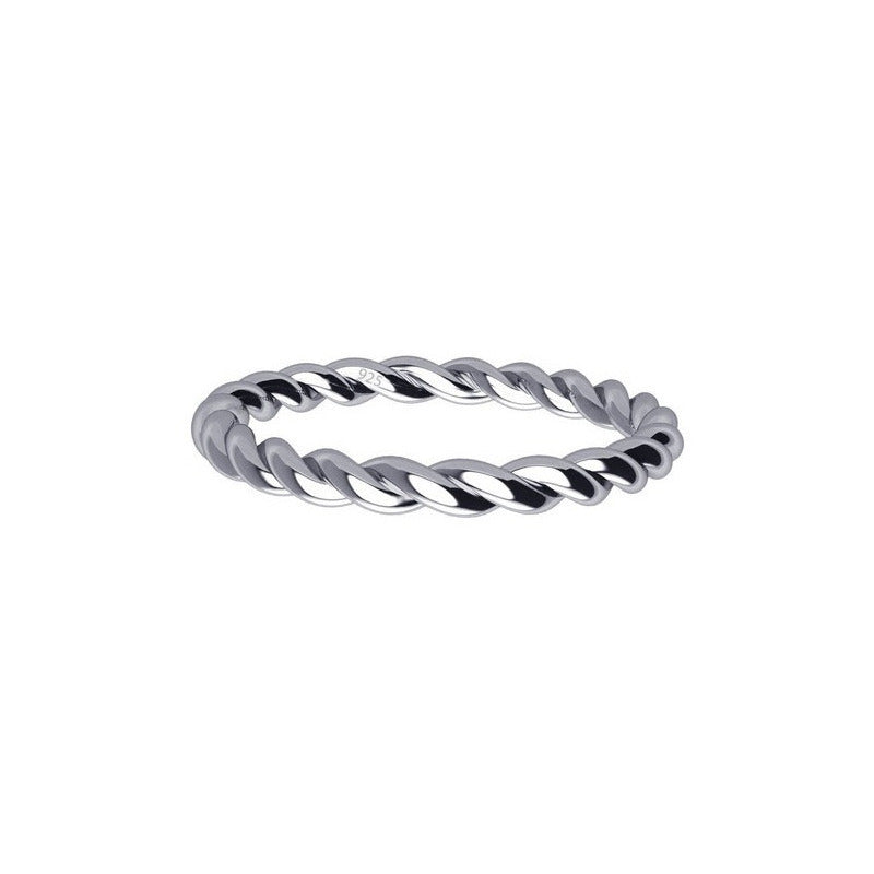 Twisted 925 Silver Ring - With Warranty Certificate - Buy Jewelry Direct From The Factory And Save Money